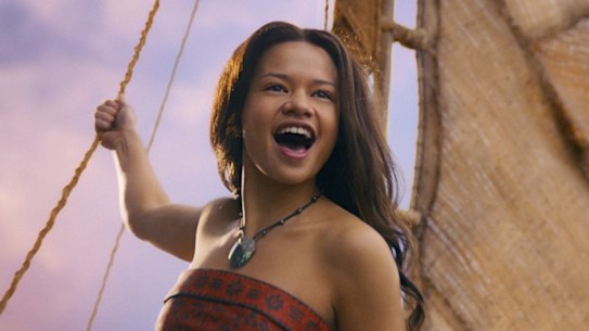 Catherina Laga’aia as Moana.