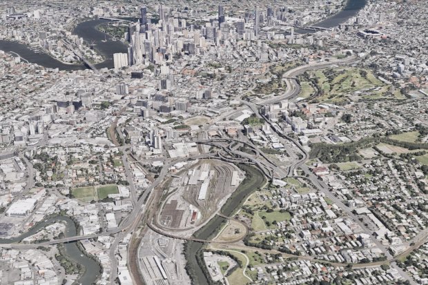 Queensland Rail’s Mayne Yards facility at Bowen Hills.