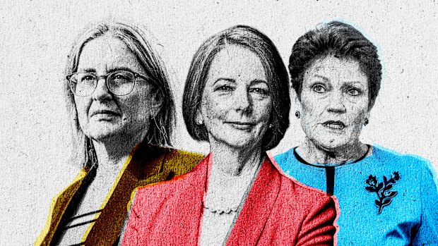 Politicians Jacinta Allan, Julia Gillard and Pauline Hanson have had very different experiences of sexism.