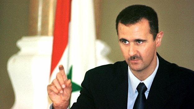 Bashar al-Assad, in 2000 in Cairo, has been struggling to hold on to power for 14 years. 