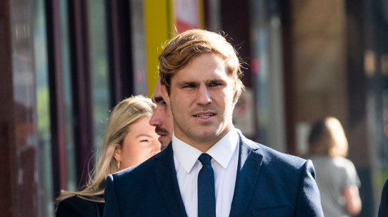 NRL star Jack de Belin is awaiting the jury’s verdict.
