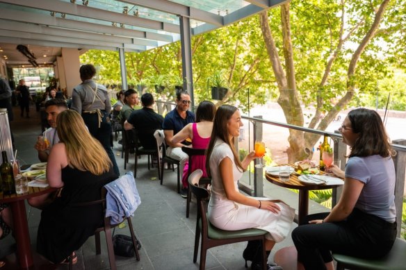 Waterside drinking and dining spots in Melbourne - The Terrace at Victoria by Farmer's Daughters
Supplied to Good Food, Jan 11, 2022
Credit Paul Vella