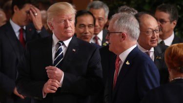 Then prime minister Malcolm Turnbull asked the US President to not impose tariffs on Australia. 