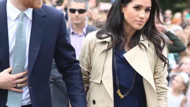 Meghan wore the pasta necklace made by Melbourne schoolboy Gavin Hazelwood.