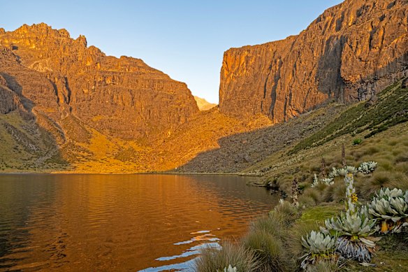 The four-day climb is punctuated by lakes, with camping beside each one.