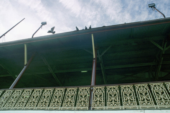 The historic grandstand at the oval.