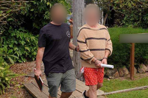 Former Home and Away actor Putu Winchester-Stanton, 44 (wearing red shorts) was charged with 10 offences including supplying commercial quantity prohibited drugs and knowingly directing the activities of a criminal group. 