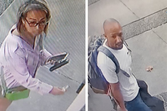 The images of two people police believe may be able to assist with their investigation.