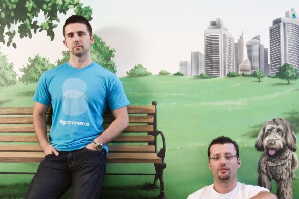 BigCommerce founders Mitchell Harper (left) and Eddie Machaalani started the platform in 2009. 