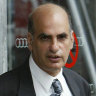 Michael Bar-Mordecai leaving the Supreme Court in 2004.