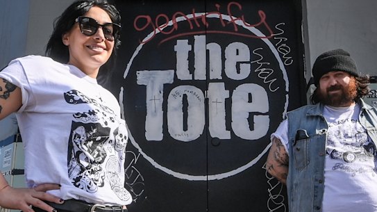 The new owners of the Tote, Shane Hilton and Leanne Chance, say they are really just custodians of the live music venue.