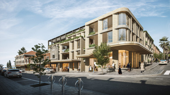 Artist impression of the new Coogee Bay Hotel development, submitted by architects Fender Katsalidis.
