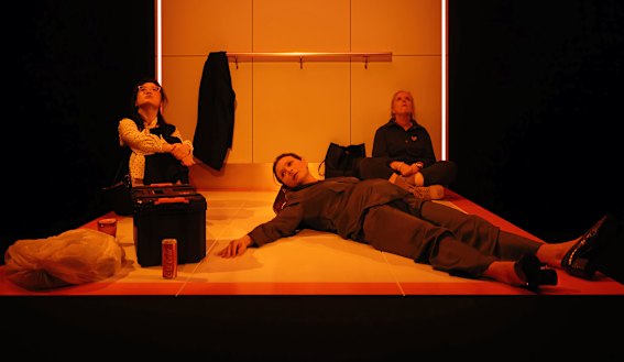 It’s all there – class, race, sexism, climate change and the AI apocalypse – just waiting to blow: The Elevator at Ensemble Theatre.