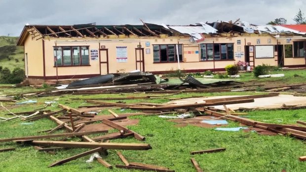 Homes and schools in Fiji have been damaged by tropical cyclone Yasa.