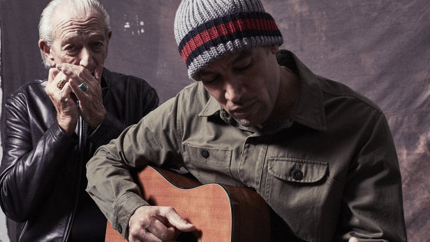 ''He plays the most amazing harmonica the world will ever know,'' Harper (on guitar) says of Charlie Musselwhite.