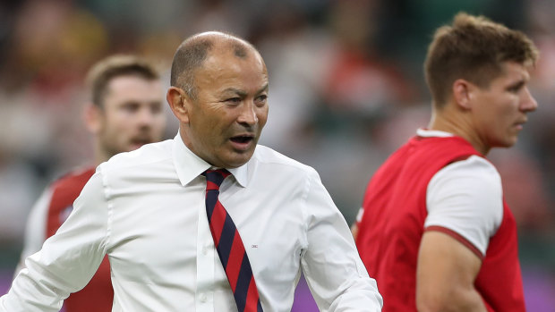 Hard-nosed: Eddie Jones was in no mood to offer consolations to Australia.