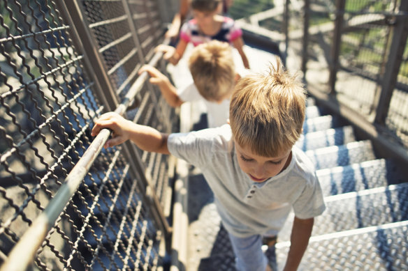 Making the climb … the highest observation deck sits at 276 metres above the ground.