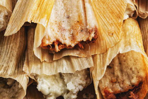 Tamales – often stuffed with meat, vegetables or even cheese.