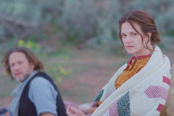 “It was the women, really, that were cutting the trails.” Dingle Wall and Maggie Gwin (Lilith Ballard).