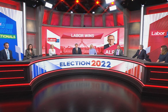Nine’s television coverage of the Australian federal election 2022.