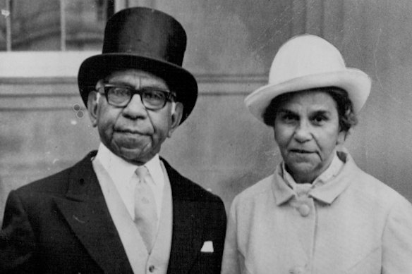 Sir Douglas and Lady Gladys Nicholls in 1972.
