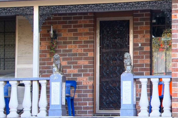 The home of Stacey Taylor, the ex-partner of Sydney bodybuilder Daniel King.