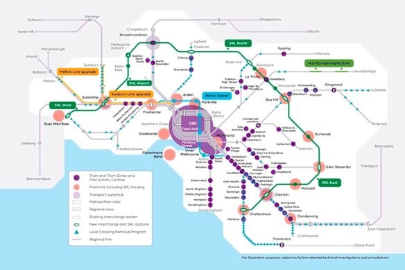 Labor’s plan includes 60 activity centres, surrounding train stations
