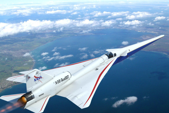 Lockheed Martin’s X-59 aims to dampen sonic booms.