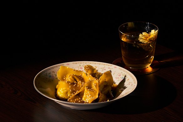 Three types of house-made dumplings are offered. 