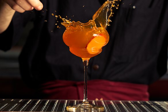 The Sichuan Slipper comes with a radish garnish.