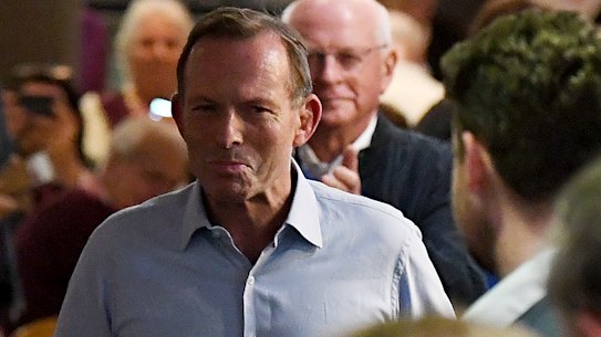 Former Prime Minister and Warringah Liberal candidate Tony Abbott conceded defeat on Saturday night.