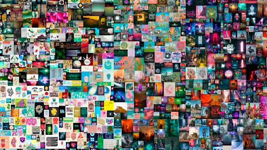 “Everydays: The First 5000 Days”, by Beeple, which sold for $US69.3 million.