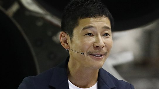 Japanese billionaire Yusaku Maezawa.