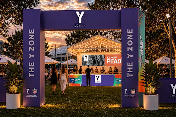 The Y Zone at the Kickoff Festival at Melbourne Park. 