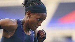 Faith Kipyegon in the race to become the first woman to break the four-minute mile.