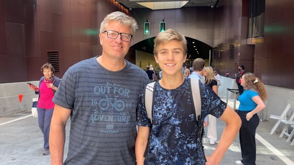 Richard and Jorge Pfuhl said they would ride a metro through the tunnel after it opened officially.