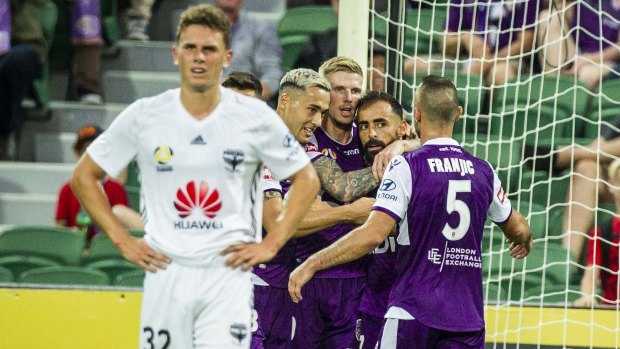 Nixed: Perth's drubbing of Wellington means there will be no Melbourne finals derby.