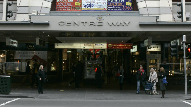 Tafts was the first occupant of Centre Way Arcade in 1912.