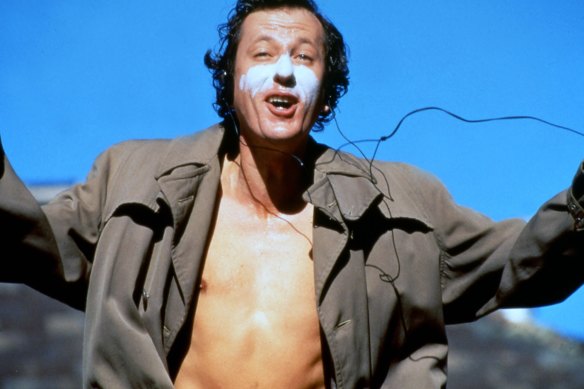Geoffrey Rush as David Helfgott in Shine, the movie that put the actor, the writer, director Scott Hicks and many others on the map.