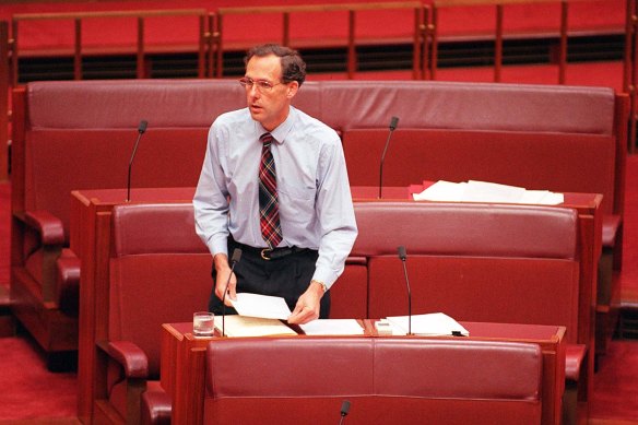 Australian Greens Party Senator in 1996.