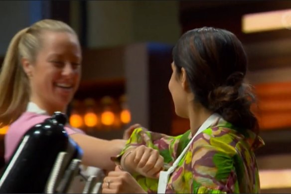 Elbow bumps still rule on Masterchef.