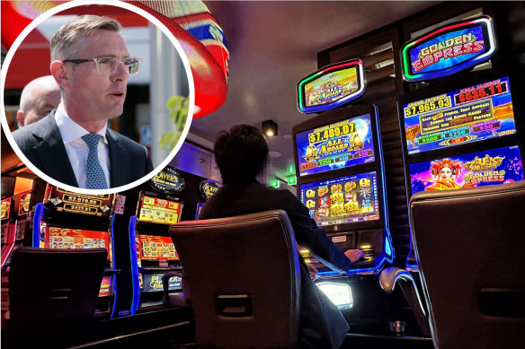 NSW Premier Dominic Perrottet says poker machine revenue is taxing “misery”.