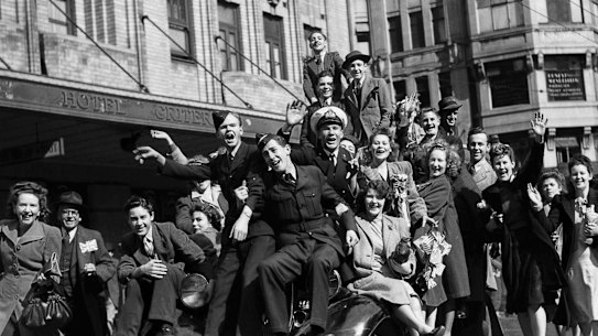 Victory in the Pacific Day as peace was announced in WWII.