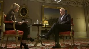 A 4.5/5 disaster ... Prince Andrew answers questions regarding his association with Jeffery Epstein during the BBC interview.