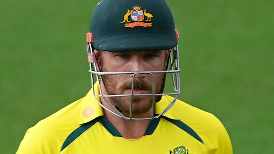 Aaron Finch lasted just two balls in the second one-dayer against New Zealand.
