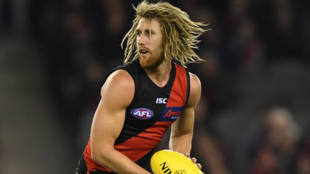 In the frame: Dyson Heppell will return for the Bombers in their round 18 clash against the Crows. 