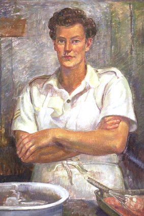 Nora Heysen’s WAAAF Cook: Corporal Joan Whipp, Cairns, 1945, which hangs at the Australian War Memorial.   