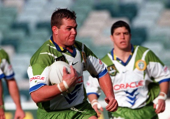 Anthony Seibold during his playing career with the Raiders.
