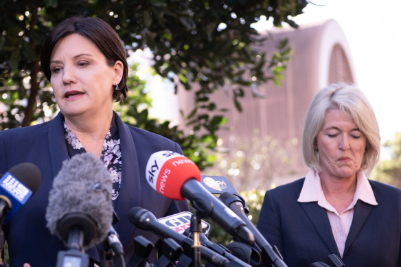 NSW Labor leader Jodi McKay and deputy leader Yasmin Catley insist they knew nothing about a dirt file on leadership rival Chris Minns.