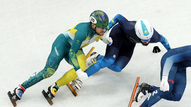 ‘I messed it up’: Speed skater Corey eliminated after tactical blunder